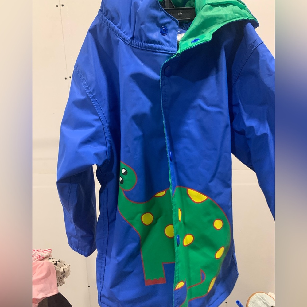 Kids Dino rain jacket